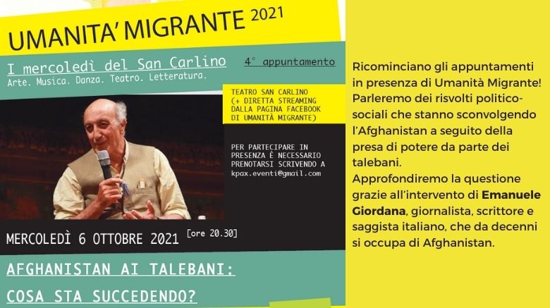 Afghanistan ai talebani: cosa sta succedendo? | Umanità Migrante 6 ottobre 2021