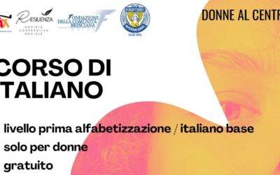 Corso di italiano per donne straniere: si riparte