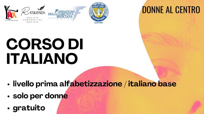 Corso di italiano per donne straniere: si riparte